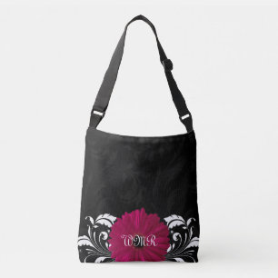 Bolsa Ajustável Fuchsia, Gerbera Daisy Negra