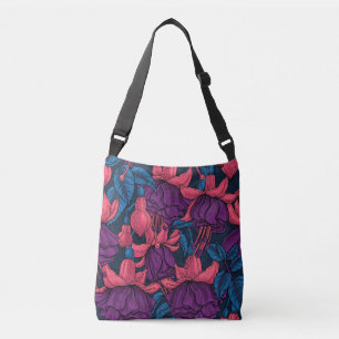 Bolsa Ajustável Fúcsia em azul e roxo
