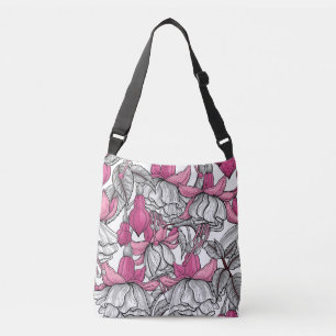 Bolsa Ajustável Fúcsia em branco e rosa