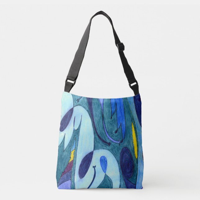 Bolsa Ajustável Fumos azuis (Frente)