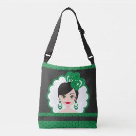 Bolsa Ajustável Fun Spanish Flamenca Doll in Green and Black