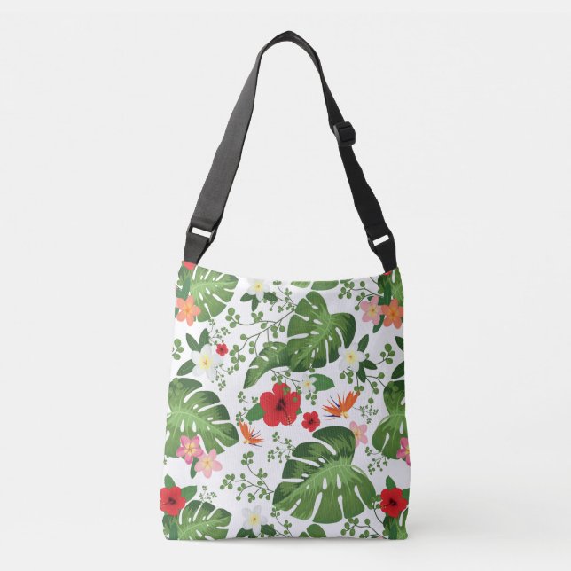 Bolsa Ajustável Fundo de Flores Tropicais 2 (Frente)