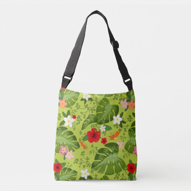 Bolsa Ajustável Fundo de Flores Tropicais 5 (Frente)