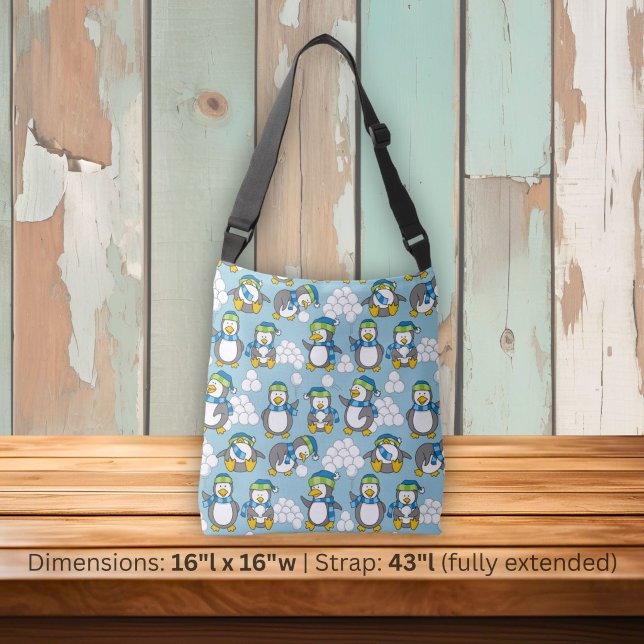 Bolsa Ajustável Fundo de pequenos pinguins (Criador carregado)