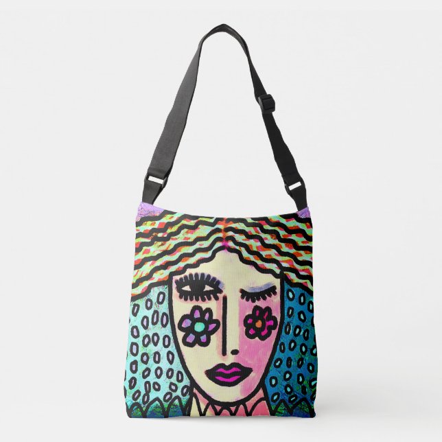 Bolsa Ajustável Funky Abstrato Art para Carregar (Frente)