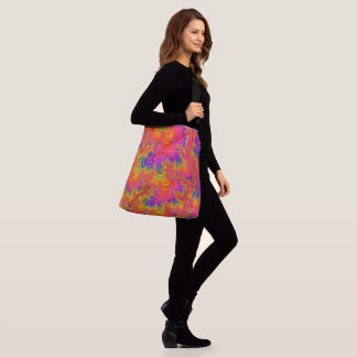 Bolsa Ajustável Funky Psicodélico Hippie Boho Neon Arco-Íris Fract