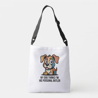 Bolsa Ajustável Funny Dog Butler Cartoon Quote