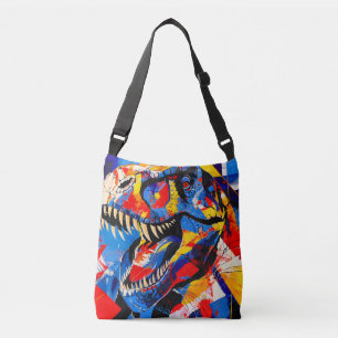 Bolsa Ajustável Fusão do Dinossauro T-rex Retro Selvagem