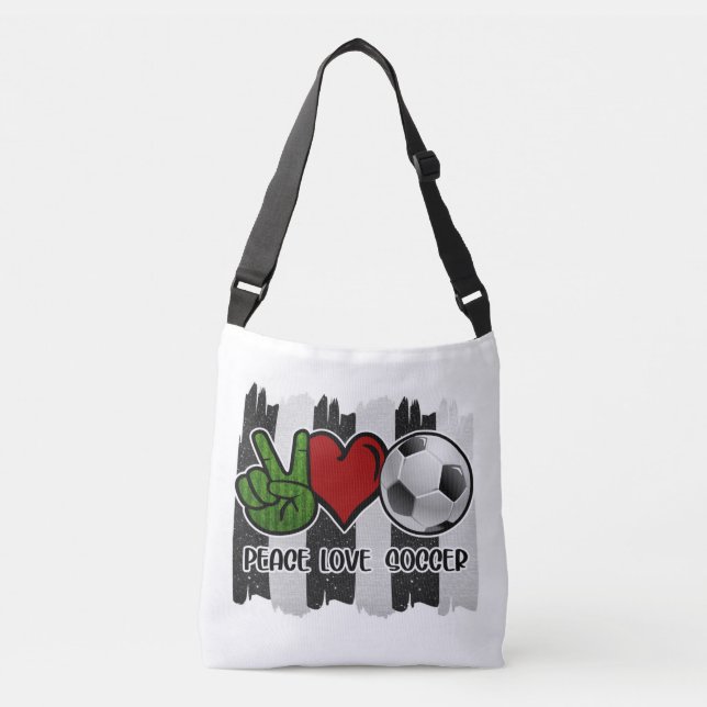 Bolsa Ajustável Futebol Peace and Love (Frente)
