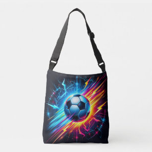 Bolsa Ajustável Futurista Bola de Futebol Elétrico Relâmpago