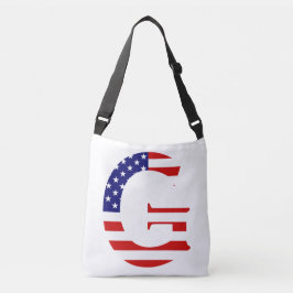 Bolsa Ajustável G Monograma sobreposto no cbcnt Flag EUA