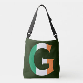 Bolsa Ajustável G Monograma sobreposto no Irish Flag cbcnt