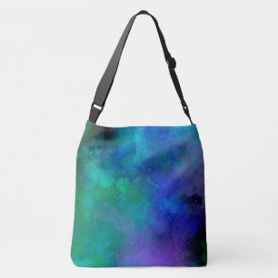 Bolsa Ajustável Galaxy Paint Splatter efeito verde azul