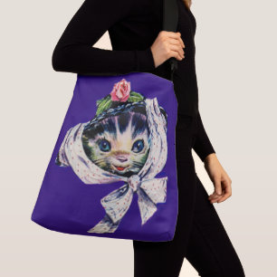 Bolsa Ajustável gatinho adorável num chapéu de gatinho
