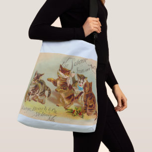 Bolsa Ajustável Gatinhos de cartão vitorianos que brincam