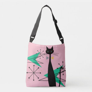 Bolsa Ajustável Gato atômico Starburst da era do meio século no