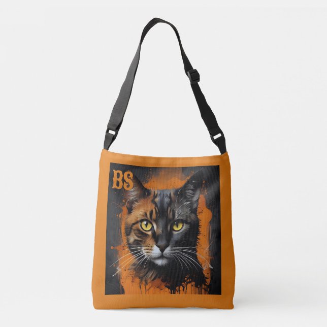 Bolsa Ajustável Gato de horror do Dia das Bruxas Spooky em Disguis (Verso)