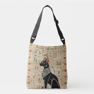 Bolsa Ajustável Gato Egípcio - Bastet sobre papiro