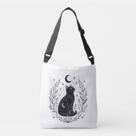 Bolsa Ajustável Gato místico bajo la luna