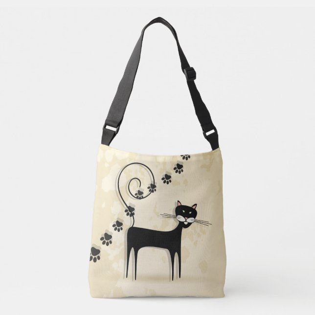 Bolsa Ajustável Gato preto (Frente)