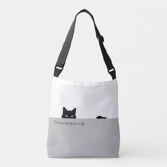 Bolsa Ajustável Gato Sneaky te trouxe um presente (Frente)