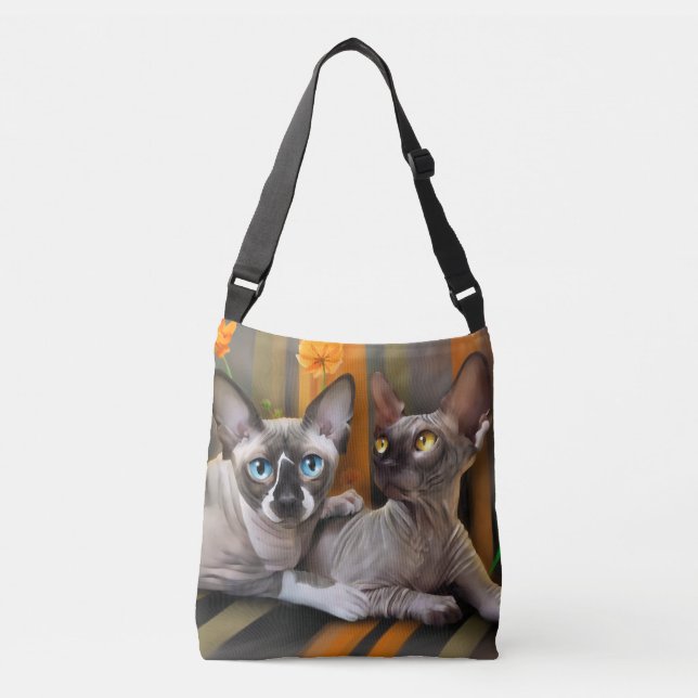 Bolsa Ajustável Gatos de Sphynx (Frente)