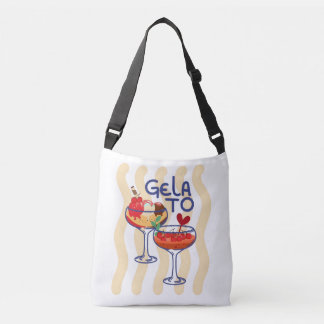Bolsa Ajustável 🍦 GELA TO – Gráfico Retro de Gelato Fofo