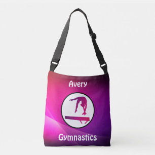 Bolsa Ajustável Ginástica Feminina Trave de Equilíbrio Rosa e Roxa