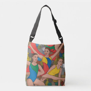 Bolsa Ajustável Ginástica Raparigas Acro Dançarinas Padrão colorid