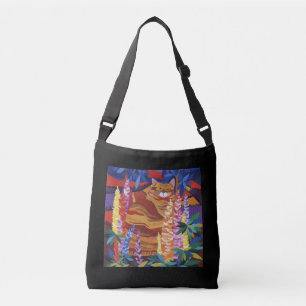 Bolsa Ajustável Ginger Cat no Jardim