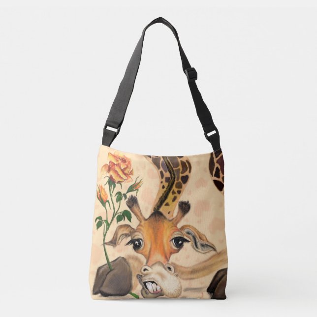 Bolsa Ajustável Girafa Romântica - Cavalheiro - Engraçado (Frente)