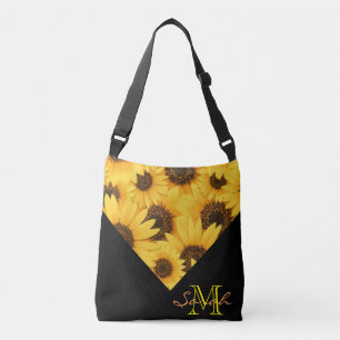 Bolsa Ajustável Girassóis amarelos com monograma