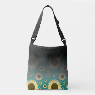 Bolsa Ajustável Girassóis brilhantes em verde