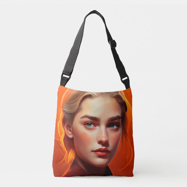 Bolsa Ajustável Girl with blue eyes (Frente)