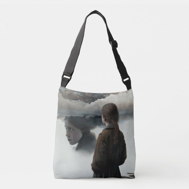 Bolsa Ajustável Girl with clouds (Frente)