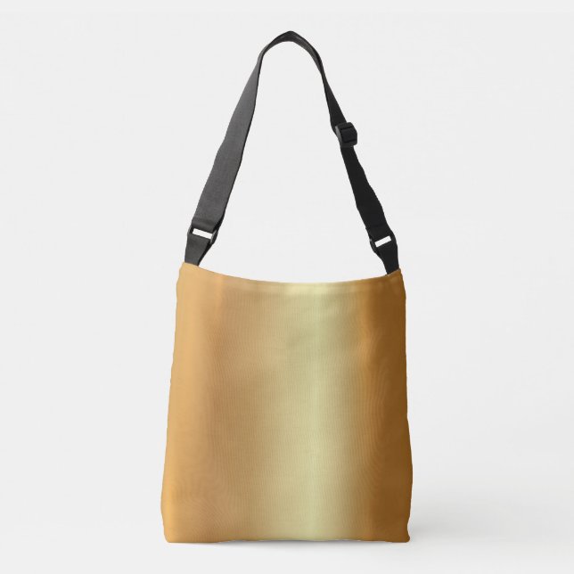 Bolsa Ajustável Glam Dourado Elegante E Ouro Moderno Sombra (Frente)