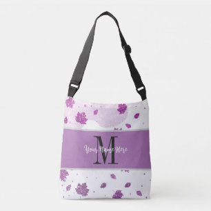 Bolsa Ajustável Glitter Glitter Cortado outono Deixa Cor-de-rosa A