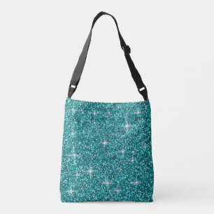 Bolsa Ajustável Glitter teal iridescente