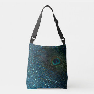 Bolsa Ajustável Glittery Aqua Peacock