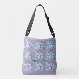 Bolsa Ajustável Glórias da Manhã em Treliça sobre Roxo