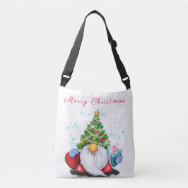 Bolsa Ajustável Gnomo bonitinho com chapéu de árvore de Natal e pr