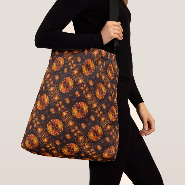 Bolsa Ajustável Gold Modern Boho Elegant Abstract Art Pattern #507 (Close Up)