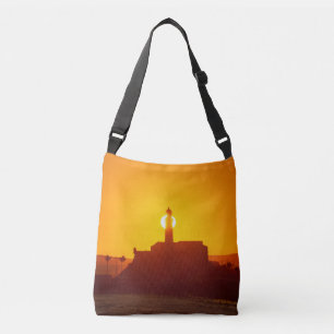 Bolsa Ajustável Golden Sunset Silhouette of Farol da Barra Salvado
