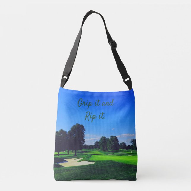 Bolsa Ajustável Golf Course Segure-o e corta-o (Verso)