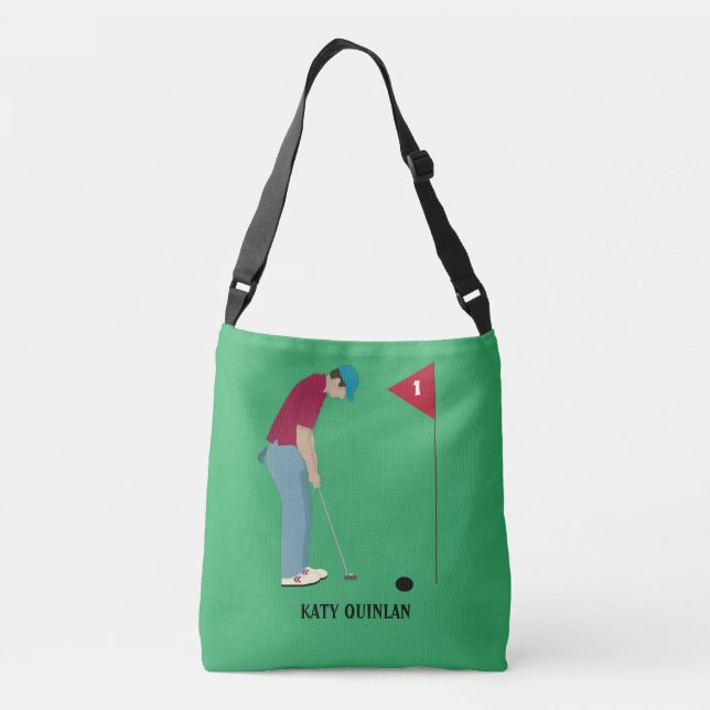 Bolsa Ajustável Golfe Verde - Parede Cruzada (Verso)