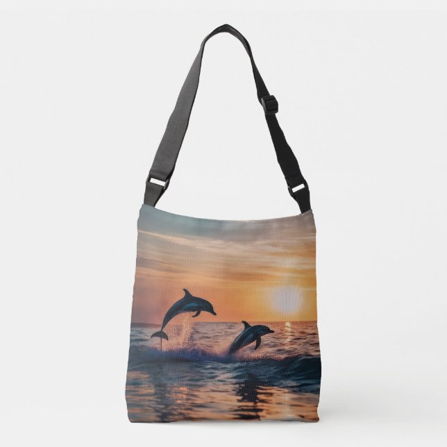 Bolsa Ajustável Golfinhos no Sunset (Frente)