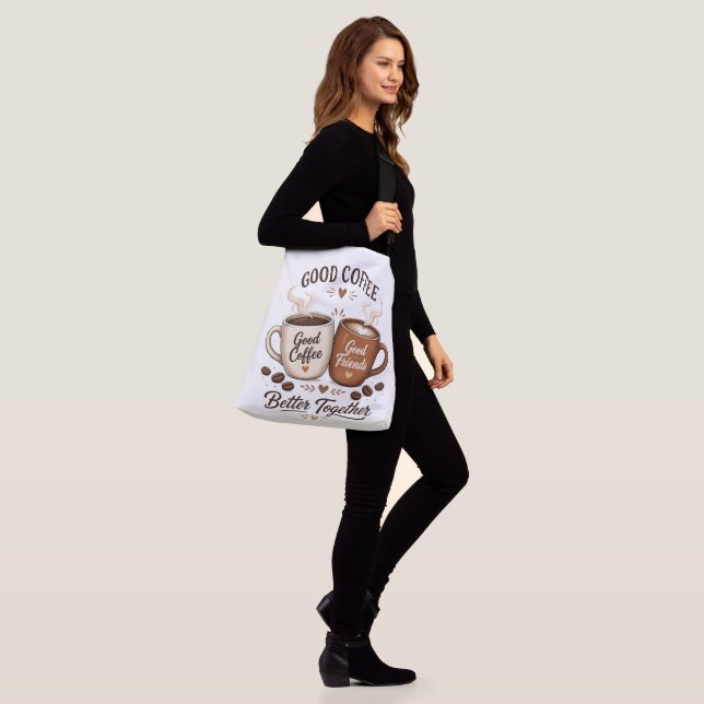 Bolsa Ajustável Good Coffee Good Friends mit zwei Kaffeetassen (No(a) Modelo)