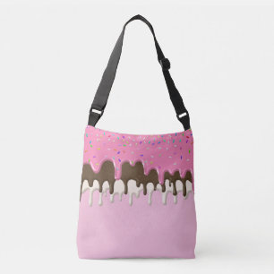 Bolsa Ajustável gotejamento de aspersão de glacé rosa-sorvete