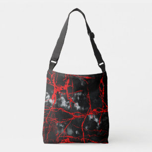 Bolsa Ajustável Gótico da Noite de Horror - Preto e Branco, Verme