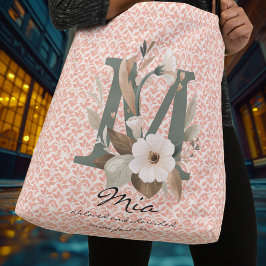 Bolsa Ajustável Graça Sangrenta de Mia - Monograma Floral de Boho